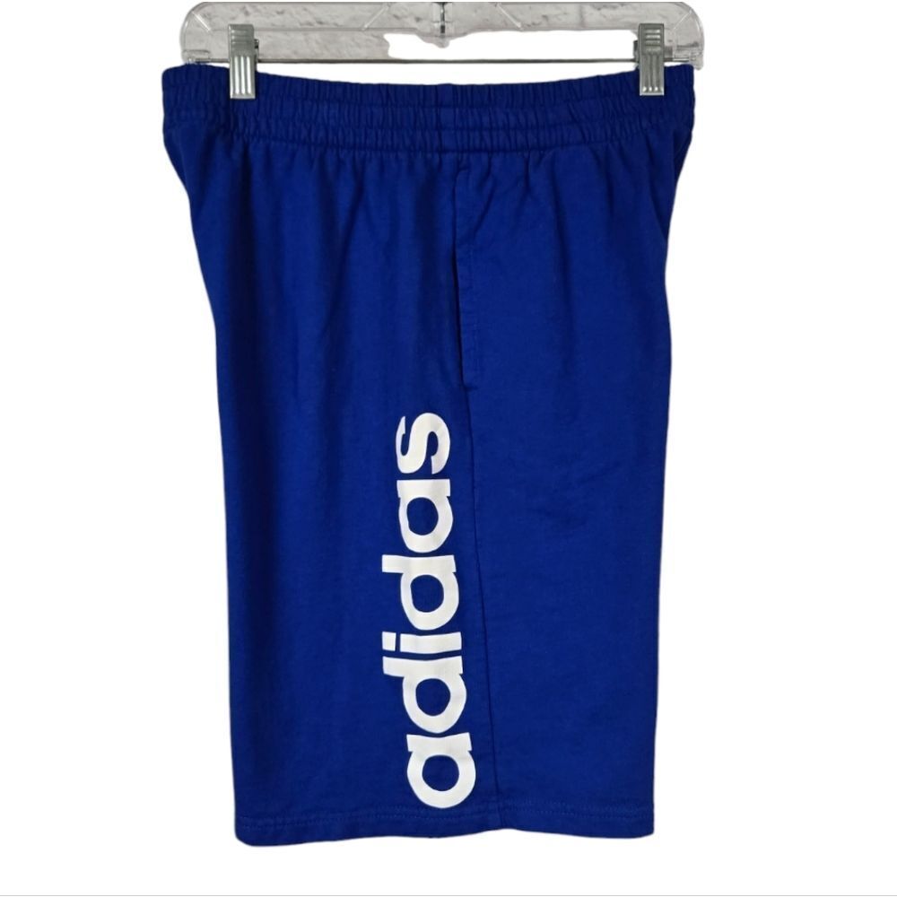 Adidas Boys French Terry Athletic Shorts Royal Blue XL 18/20 Basketball Sports
